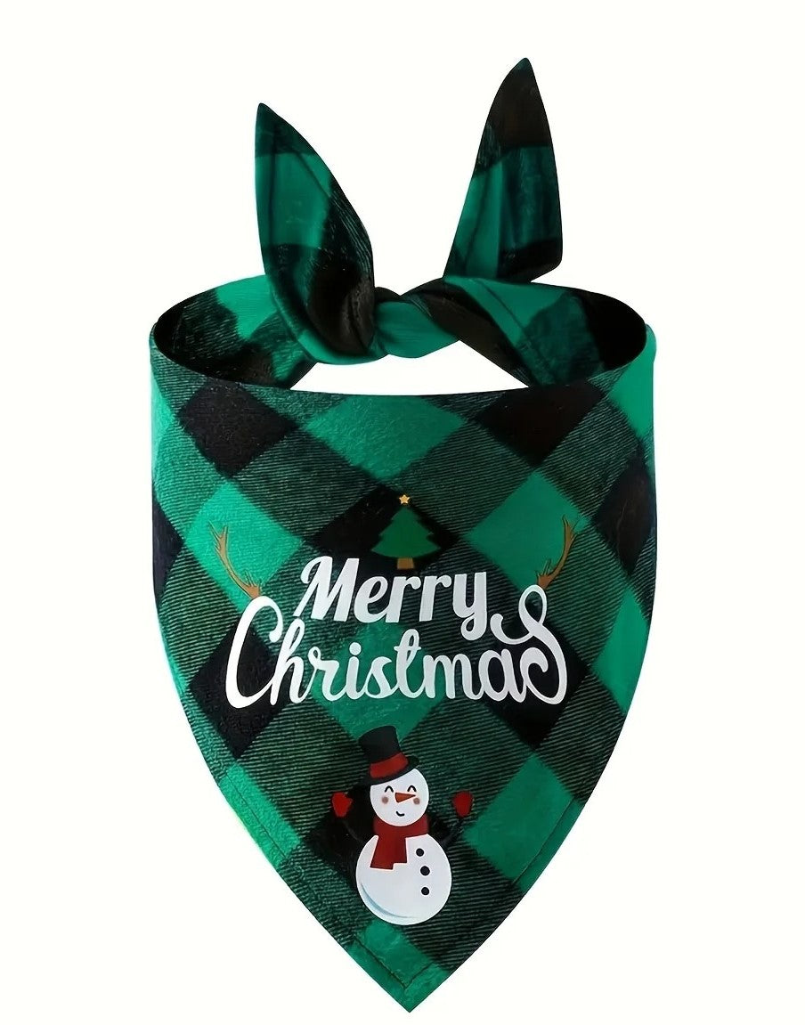 Christmas Bandana bandana pour chien vert