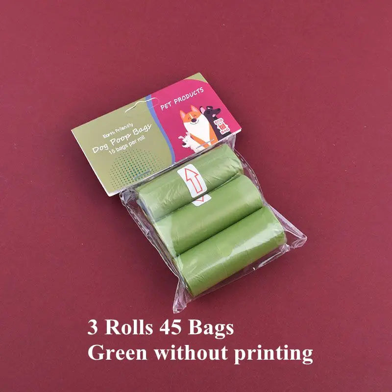 Sac poubelle parfumé biodégradable pour animaux de compagnie, disponible en plusieurs quantités.