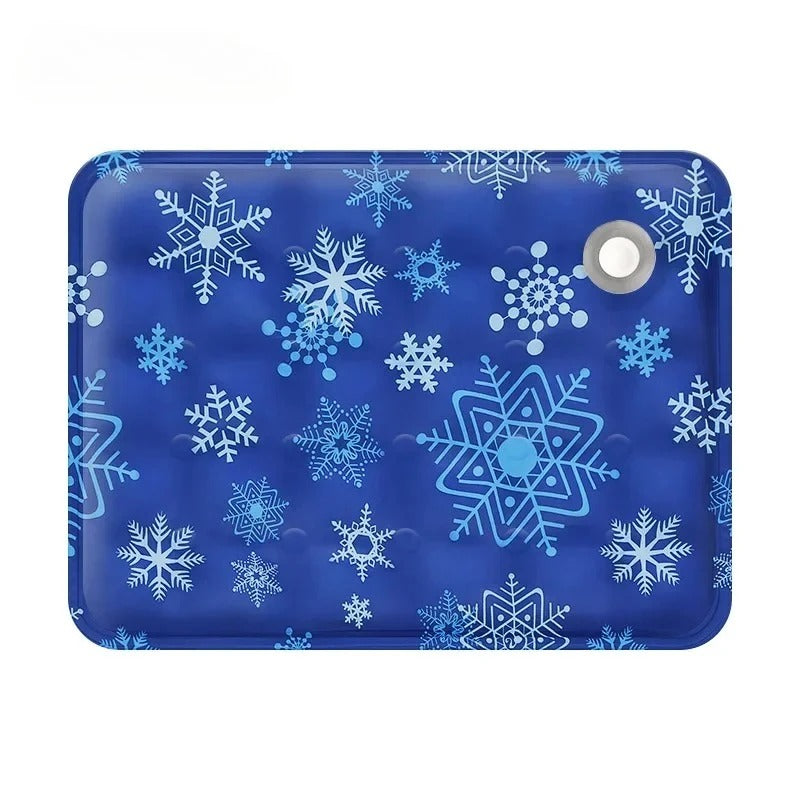 CoolComfort le tapis rafraichissant chien bleu foncer avec flocon