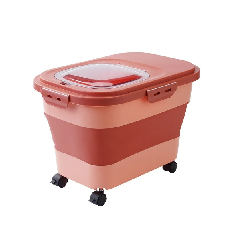 Croq’Box la boite croquettes chien rose 33LB