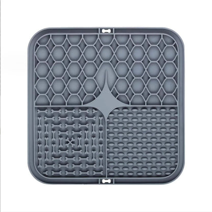 DogMat un tapis de lechage gris