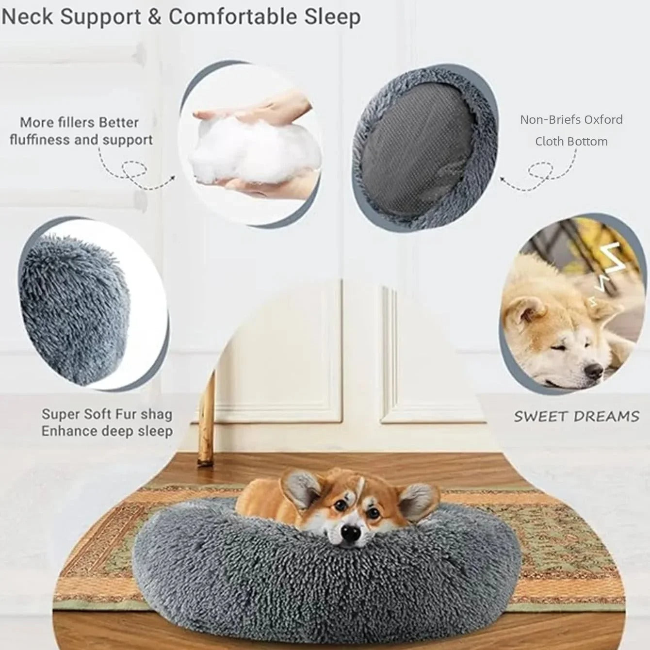 DoggyPouf coussin doux avec ses spécifications