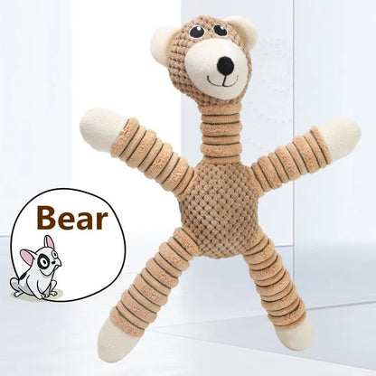 Mordillou une peluche pour chien brun