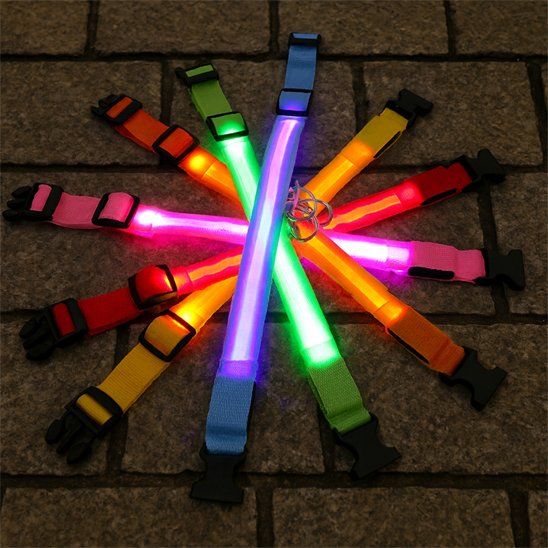NightSafe collier lumineux de toute les couleurs disponibles