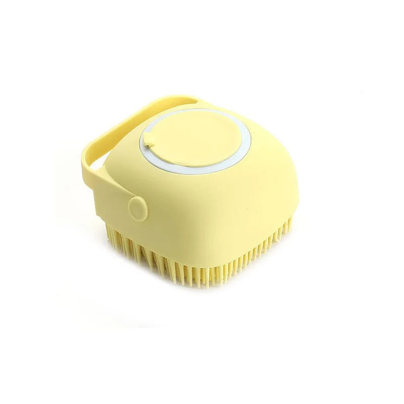 PoilNet la brosse pour chien jaune