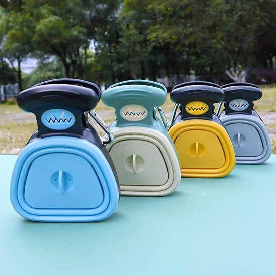  PooPick les quatre ramasses crottes pour chien bleu blanc jaune gris