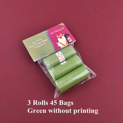 Sac poubelle parfumé biodégradable pour animaux de compagnie, disponible en plusieurs quantités.