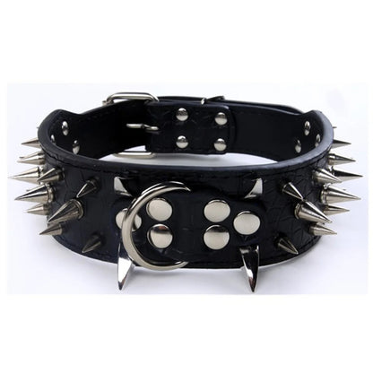 SteelDog le collier chien clouter noir et argent