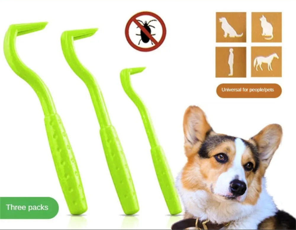 TicSafe trois pinces a tique verte image de chien