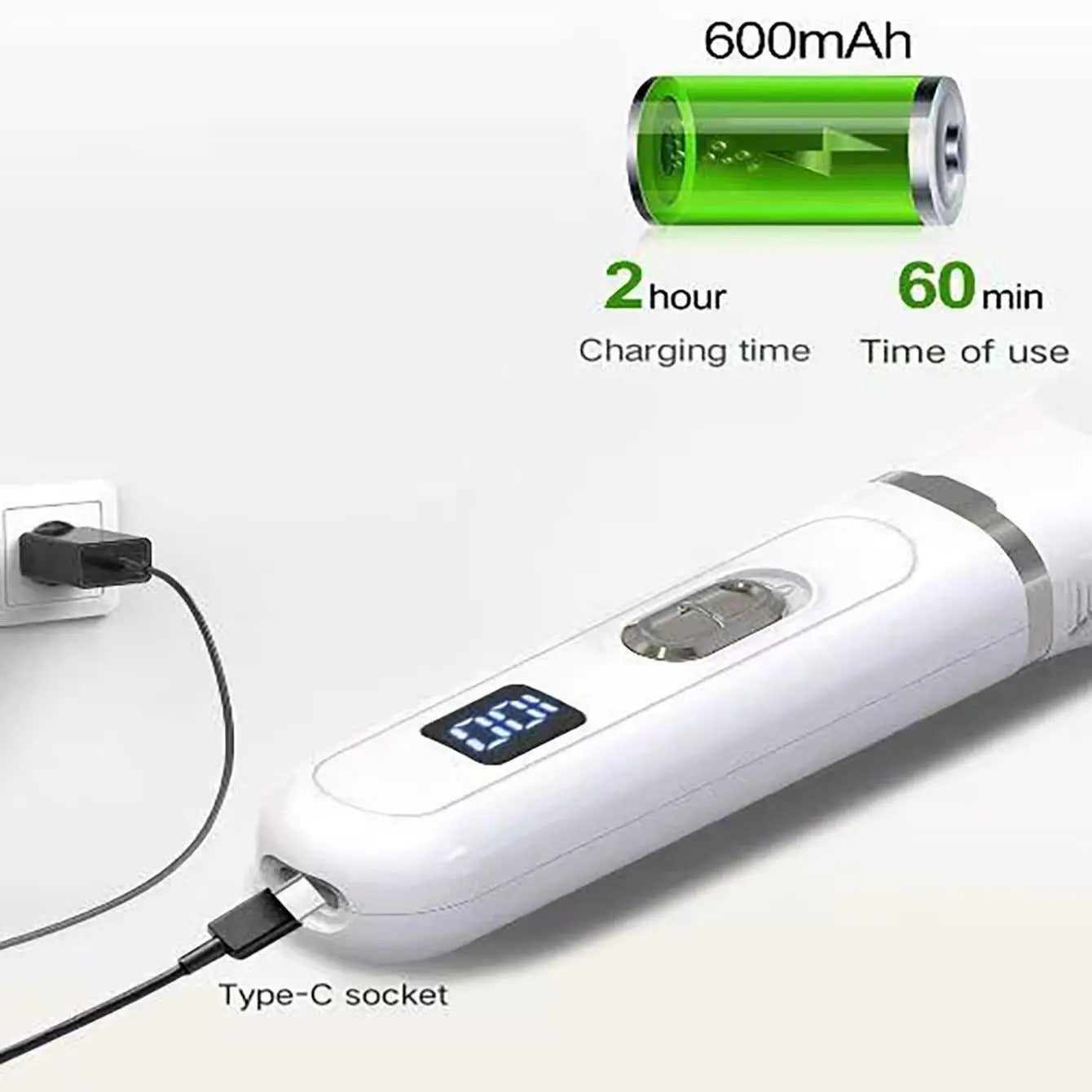 Ultra-tonte vu de la tonte brancher avec les heures d'utilisation