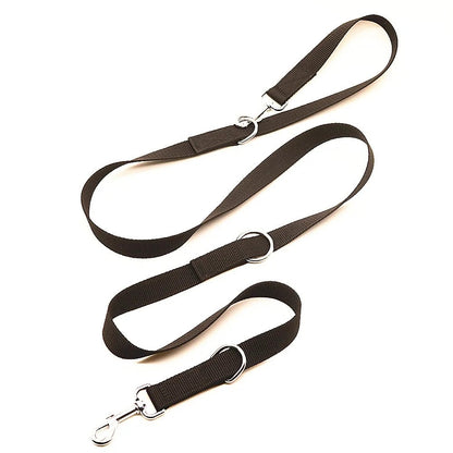 laisse ajustable noir nylon pleine grandeur